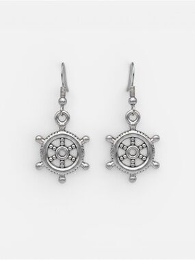 Ellie Mae Nautical Wheel Earrings